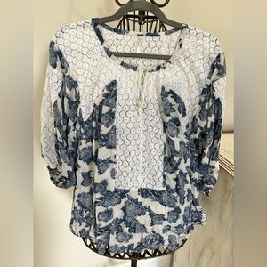 We the Free/Free People Boho loose fitting mixed media top